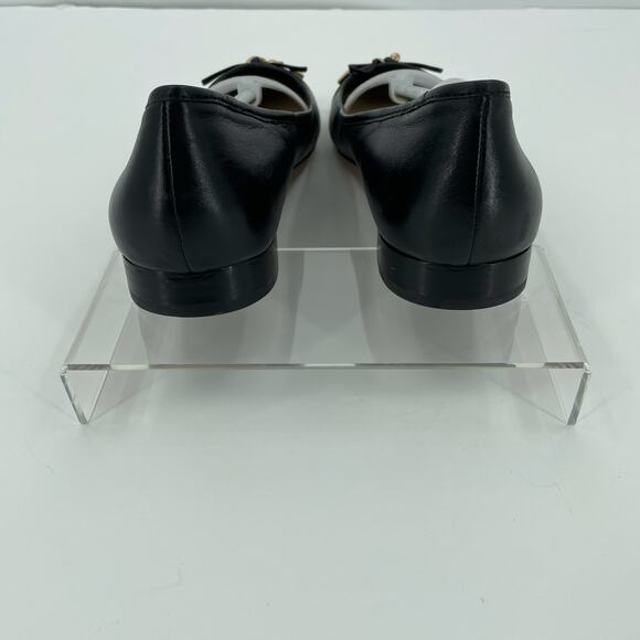 Coach Women's Noella Leather Ballet Flats, Sz. 10B, Black Quiet Luxury Neutral - Picture 4 of 11